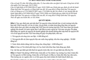 Quyết định 17/2009/QĐ-UBND quy định mức giá tính thuế Tài nguyên