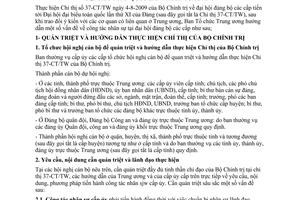 Hướng dẫn 33/HD-BTCTW về công tác nhân sự cấp ủy tại đại hội đảng bộ các cấp