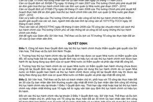 Quyết định 297/QĐ-UBND  công bố bổ sung bộ thủ tục hành chính