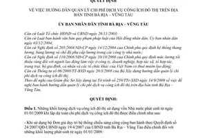 Quyết định 70/2009/QĐ-UBND hướng dẫn quản lý chi phí dịch vụ công ích đô thị