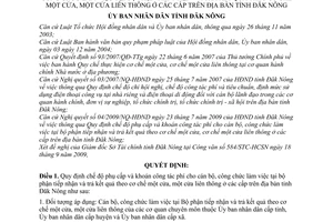 Quyết định 19/2009/QĐ-UBND  chế độ phụ cấp khoán công tác phí