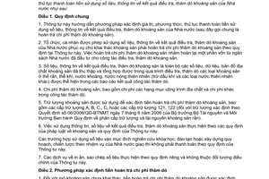 Thông tư liên tịch 186/2009/TTLT-BTC-BTN&MT xác định giá trị, phương thức, thủ tục thanh toán tiền sử dụng số liệu, thông tin  thăm dò khoáng sản