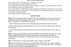 Quyết định 116/2009/QĐ-TTg bổ sung danh mục hàng hóa, dịch vụ thực hiện bình ổn giá