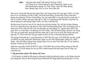Công điện 09/CĐ-BTTTT  chuẩn bị đối phó  bão