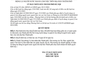 Quyết định 106/2009/QĐ-UBND quy chế phối hợp hoạt động cơ quan quản lý nhà nước của thành phố Hà Nội