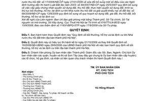 Quyết định 108/2009/QĐ-UBND  quy định về bồi thường, hỗ trợ và tái định cư khi nhà nước thu hồi đất trên thành phố Hà Nội