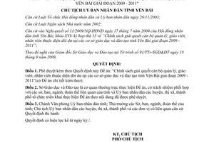 Quyết định 1491/QĐ-UBND năm 2009 giải quyết cán bộ giáo viên nhân viên diện dôi