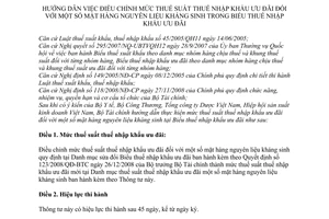 Thông tư 189/2009/TT-BTC  hướng dẫn  điều chỉnh mức thuế suất thuế nhập khẩu ưu đãi mặt hàng nguyên liệu kháng sinh