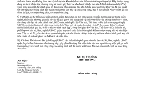 Công văn 3002/BVHTTDL-TCDL chấn chỉnh tình trạng nhà vệ sinh vừa thiếu vừa không đảm bảo tiêu chuẩn tại các điểm có nhiều người qua lại và du lịch