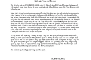 Công văn 8890/BCT-XNK nhập khẩu đường từ nước ngoài vào Khu phi thuế quan