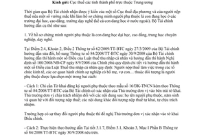 Công văn 13149/BTC-TCT  hồ sơ chứng minh người phụ thuộc  con đang học