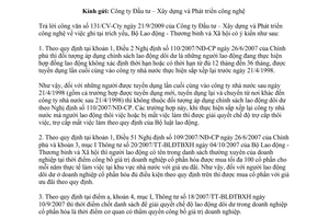 Công văn 3565/LĐTBXH-LĐTL giải pháp chính sách đối với người lao động khi cổ phần hóahội ban hành