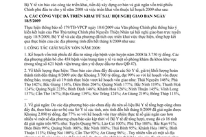 Công văn 6498/BYT-KH-TC  báo cáo công tác giải ngân vốn trái phiếu Chính phủ cho ngành y tế  2008, 2009