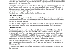 Công văn 3929/TCT-TNCN thuế thu nhập cá nhân hoạt động chuyển nhượng bất động sản