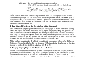 Công văn 317/CCTTHC hướng dẫn biện pháp đơn giản hóa thủ tục hành chính