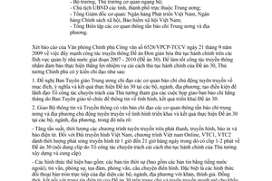 Công văn 6750/VPCP-TCCV  thông báo ý kiến chỉ đạo Thủ tướng Chính phủ đẩy mạnh công tác truyền thông Đề án 30