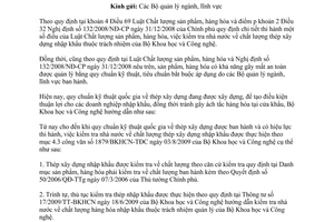 Công văn 2458/BKHCN-TĐC hướng dẫn kiểm tra nhà nước về chất lượng thép xây dựng nhập khẩu