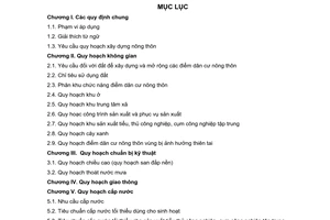 Quy chuẩn kỹ thuật Quốc gia QCVN 14:2009/BXD về quy hoạch xây dựng nông thôn do Bộ Xây dựng ban hành