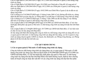 Hướng dẫn 582/HD-SXD kiểm tra chất lượng công trình xây dựng