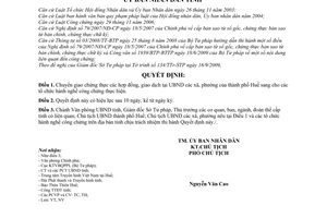 Quyết định 2240/2009/QĐ-UBND chuyển giao chứng thực các hợp đồng, giao dịch cho các tổ chức hành nghề công chứng