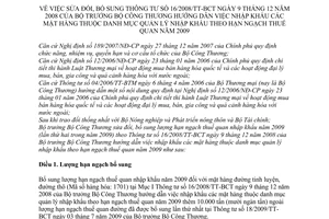 Thông tư 29/2009/TT-BCT sửa đổi Thông tư 16/2008/TT-BCT