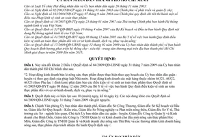 Quyết định 79/2009/QĐ-UBND sửa đổi khoản 2 Điều 1 Quyết định 64/2009/QĐ-UBND