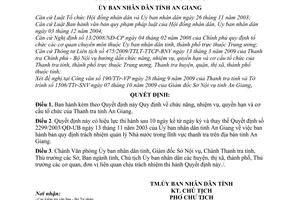 Quyết định 48/2009/QĐ-UBND  chức năng, nhiệm vụ, quyền hạn  cơ cấu tổ chức Thanh tra tỉnh An Giang