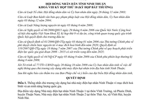 Nghị quyết 12/2009/NQ-HĐND xây dựng hai nhà máy điện hạt nhân Ninh Thuận