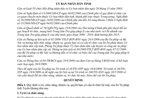 Quyết định 424/QĐ-UBND 2009 chức năng nhiệm vụ quyền hạn Sở Tư pháp Tuyên Quang