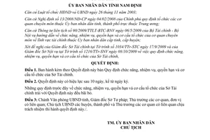 Quyết định 23/2009/QĐ-UBND chức năng nhiệm vụ quyền hạn cơ cấu tổ chức Sở Tài chính Nam Định
