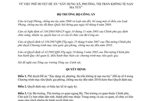 Quyết định 3422/QĐ-BCA-C11 phê duyệt Đề án Xây dựng xã, phường, thị trấn