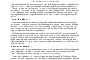 Chương trình 1831/TLĐ-DTHVN phối hợp tuyên truyền về giai cấp công nhân