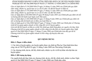 Thông tư liên tịch 10/2009/TTLT-BKH-BTC quy định lồng ghép các nguồn vốn thực hiện chương trình hỗ trợ giảm nghèo nhanh  bền vững
