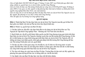 Quyết định 5454/QĐ-BCT thành lập Ban Chỉ đạo thực hiện các dự án bôxit Tây Nguyên