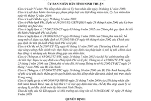 Quyết định 308/2009/QĐ-UBND mức thu, chế độ thu, nộp, quản lý sử dụng lệ phí địa chính