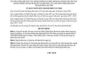 Quyết định 2914/QĐ-UBND công bố thủ tục hành chính sửa đổi