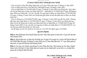 Quyết định 3025/2009/QĐ-UBND  quản lý nhà nước giá trên địa bàn tỉnh Quảng Ninh