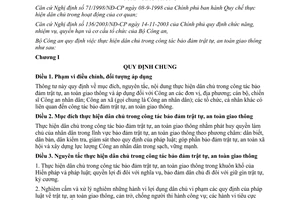 Thông tư 54/2009/TT-BCA thực hiện dân chủ trong công tác bảo đảm trật tự an toàn giao thông