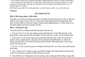 Quy định 260-QĐ/TW  thôi giữ chức vụ miễn nhiệm từ chức cán bộ