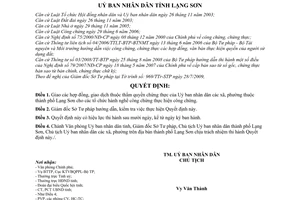 Quyết định 20/2009/QĐ-UBND  giao các hợp đồng, giao dịch thẩm quyền chứng thực Ủy ban nhân dân các xã, phường