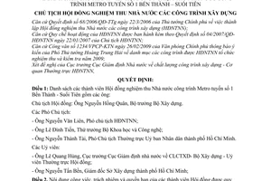 Quyết định 976/QĐ-HĐNTNN danh sách thành viên Hội đồng nghiệm thu Nhà nước