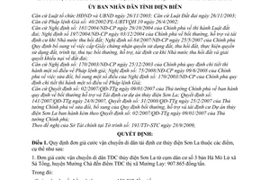 Quyết định 1819/QĐ-UBND bổ sung đơn giá cước vận chuyển di dân tái định cư