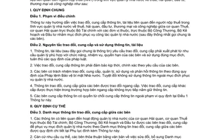 Thông tư liên tịch 198/2009/TTLT/BTC-BCT-BKH  trao đổi, cung cấp thông tin người nộp thuế  lĩnh vực quản lý nhà nước thuế hải quan, đầu tư, thương mại