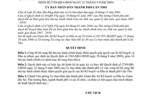 Quyết định 3062/QĐ-UBND công bố bổ sung Bộ thủ tục hành chính