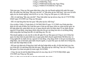 Công văn 5952/TCHQ-GSQL phân loại mặt hàng "đầu máy nén khí" và "đầu phun áp lực chất lỏng"