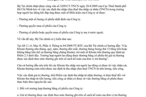 Công văn 14169/BTC-TCT chính sách thuế thu nhập cá nhân