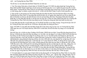 Công văn 5271/UBND-VX báo cáo một số vấn đề liên quan đến Trường Đại học Phan Thiết