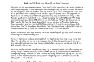 Công văn 3481/BNN-TY  tăng cường công tác phòng chống dịch bệnh gia súc, gia cầm