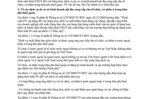 Công văn 15057/BTC-TCT  chính sách thuế giá trị gia tăng