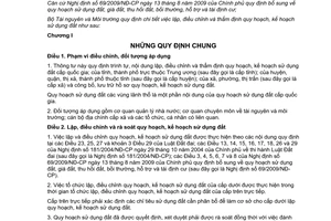 Thông tư 19/2009/TT-BTNM quy định chi tiết lập điều chỉnh thẩm định quy hoạch, kế hoạch sử dụng đất